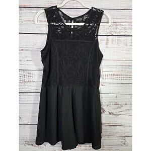 Love Reign Juniors 13 Black Lace Bodice Sleeveless Cocktail Dress NWT